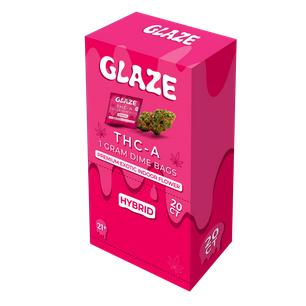 GLAZE PREMIUM THC-A EXOTIC DIAMOND INFUSED 1GM - PURPLE DREAMS INDICA X 1
