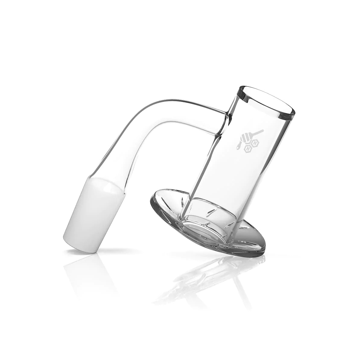 Beehive Yellow Line 90° Quartz Banger By Honeybee Herb